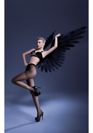 Delicate crown flocking fork pantyhose